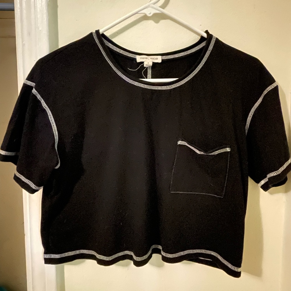 Black crop top